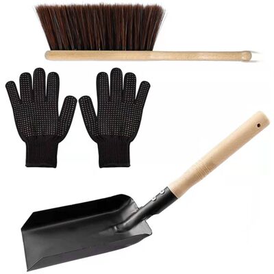 MOXIE Ensemble Pelle Et Brosse À Cendres Pour Cheminée - Pelle À Cendres En Métal Antirouille Pour Le Nettoyage Des Cendres, Ensemble D'Outils Pour Cheminée Intérieure Et Extérieure, Balai Et Pelle Pour Foy - Publicité MOXIE Ensemble Pelle Et Brosse À Cendres Pour Cheminée - Pelle À Cendres En Métal Antirouille Pour Le Nettoyage Des Cendres, Ensemble D'Outils Pour Cheminée Intérieure Et Extérieure, Balai Et Pelle Pour Foy - Publicité