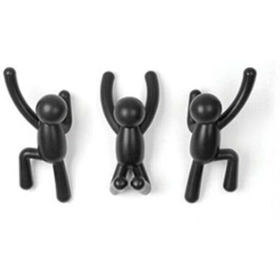 SANS MARQUE Hooks. Crochets Murauxporte-manteau Décoratif. Lot De 3 Patères Murales. Noirs - Publicité SANS MARQUE Hooks. Crochets Murauxporte-manteau Décoratif. Lot De 3 Patères Murales. Noirs - Publicité