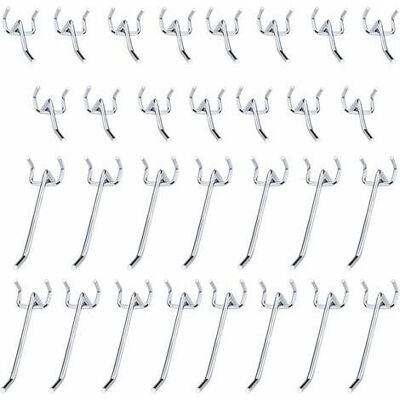 ABYSSE Lot De 30 Crochets Muraux En Acier Inoxydable – 15 Crochets 10 Cm Et 15 Crochets 5 Cm – Capacité 1,5 Kg – Pour Garage Et Atelier - Accessoires-10 - Publicité ABYSSE Lot De 30 Crochets Muraux En Acier Inoxydable – 15 Crochets 10 Cm Et 15 Crochets 5 Cm – Capacité 1,5 Kg – Pour Garage Et Atelier - Accessoires-10 - Publicité