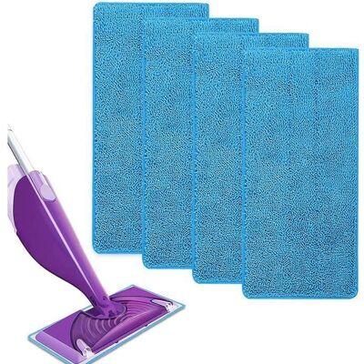Cellfast 4 Remplacement Lingettes Reutilisable Pour Swiffer Wetjet Spray Balais Lavables En Microfibre Pour Le Nettoyage Des Sols(bleu (4pcs) - Publicité Cellfast 4 Remplacement Lingettes Reutilisable Pour Swiffer Wetjet Spray Balais Lavables En Microfibre Pour Le Nettoyage Des Sols(bleu (4pcs) - Publicité