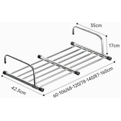 Scotch Etendoir À Suspendre, Ohjijinn Etendoir À Linge Pliable Séchoirs, À Linge En Acier Inoxydable Télescopique, 60-106cm De Longueur Séchoir Suspendu Séchoir À Linge Balcon Pour Intérieur - Publicité Scotch Etendoir À Suspendre, Ohjijinn Etendoir À Linge Pliable Séchoirs, À Linge En Acier Inoxydable Télescopique, 60-106cm De Longueur Séchoir Suspendu Séchoir À Linge Balcon Pour Intérieur - Publicité