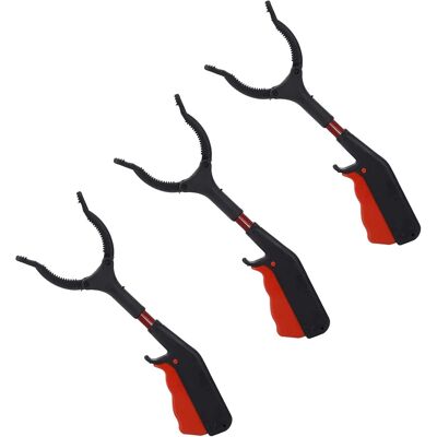GRASSLIN Lot De 3 Pinces À Déchets, 30 Cm, Métal Et Plastique, Design Ergonomique, Antidérapant, Pour Jardin Et Maison - Publicité GRASSLIN Lot De 3 Pinces À Déchets, 30 Cm, Métal Et Plastique, Design Ergonomique, Antidérapant, Pour Jardin Et Maison - Publicité