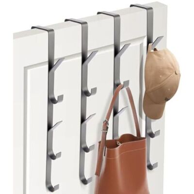 Scotch Porte-manteau À Suspendre À La Porte, 4 Pièces X 5 Crochets, Barre De Suspension En Acier Inoxydable, Crochets De Porte Verticaux Universels, Porte-serviettes Pour Vêtements, Serviett - Publicité Scotch Porte-manteau À Suspendre À La Porte, 4 Pièces X 5 Crochets, Barre De Suspension En Acier Inoxydable, Crochets De Porte Verticaux Universels, Porte-serviettes Pour Vêtements, Serviett - Publicité