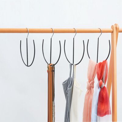 PELTOR 4 Pièces Ceinture Écharpe Cintre Gain De Place Organisateur Suspendu Multi-usages Cravates Étagère À Chaussures Sac De Sport Organisateur Placard Organisation - Publicité PELTOR 4 Pièces Ceinture Écharpe Cintre Gain De Place Organisateur Suspendu Multi-usages Cravates Étagère À Chaussures Sac De Sport Organisateur Placard Organisation - Publicité