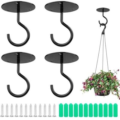 Cellfast Crochet De Plafond Montage À Visser Crochet Mural Supérieur Pour Suspendus Lumière, Panier De Plantes Jardin, Jardinières (4pcs) - Publicité Cellfast Crochet De Plafond Montage À Visser Crochet Mural Supérieur Pour Suspendus Lumière, Panier De Plantes Jardin, Jardinières (4pcs) - Publicité