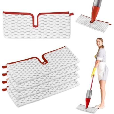 OEM Kit De Recharge 5 Pièces Microfibres Pour Balai Vileda Spray – Double Face Pour Nettoyage Efficace – Adapté À Tous Types De Sols - Publicité OEM Kit De Recharge 5 Pièces Microfibres Pour Balai Vileda Spray – Double Face Pour Nettoyage Efficace – Adapté À Tous Types De Sols - Publicité