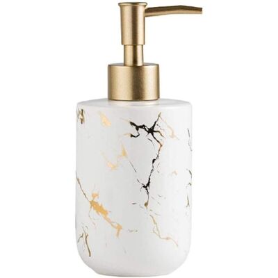 BRINSEA Distributeur De Savon En Céramique Aspect Marbre 300 Ml Distributeur De Savon À Pompe Rechargeable Distributeur De Lotion Distributeur De Liquide Vaisselle (blanc) - Publicité BRINSEA Distributeur De Savon En Céramique Aspect Marbre 300 Ml Distributeur De Savon À Pompe Rechargeable Distributeur De Lotion Distributeur De Liquide Vaisselle (blanc) - Publicité