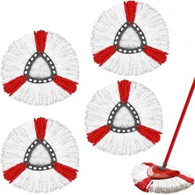 Melissa Pack De 4 Têtes De Rechange Compatibles Avec La Vadrouille Vileda Turbo 2-en-1, Housse De Rechange Pour Vadrouille, Têtes De Vadrouille De Rechange En Microfibre Pour Vadrouilles À Sol Et Vadrouille E - Publicité Melissa Pack De 4 Têtes De Rechange Compatibles Avec La Vadrouille Vileda Turbo 2-en-1, Housse De Rechange Pour Vadrouille, Têtes De Vadrouille De Rechange En Microfibre Pour Vadrouilles À Sol Et Vadrouille E - Publicité