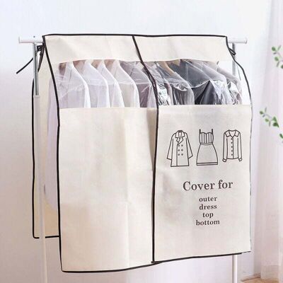 PELTOR Housse Protège Housses De Vêtements 120 × 120cm Beige Housse De Anti-poussière Protection Portant Universelle Garment Covers Pour Tringle À Vêtements - Publicité PELTOR Housse Protège Housses De Vêtements 120 × 120cm Beige Housse De Anti-poussière Protection Portant Universelle Garment Covers Pour Tringle À Vêtements - Publicité