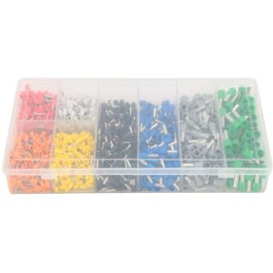 Debuns - 1200pcs Box Pre Insulated Ferrule Crimp Tube Terminal Wire Connector,dubuns - Publicité Debuns - 1200pcs Box Pre Insulated Ferrule Crimp Tube Terminal Wire Connector,dubuns - Publicité