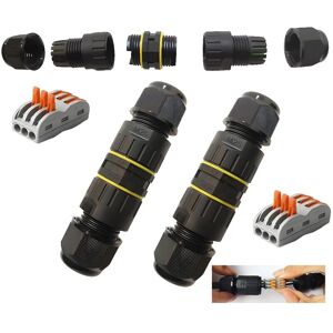 BOTLE (2pcs), Nylon Boîte De Jonction De Plein Air Ip68 Imperméable Connecteur De Câble Électrique Boîtier De Raccordement 3 Voies Connecteurs Boîte Pour Câble Ø 7 À 10mm - Publicité BOTLE (2pcs), Nylon Boîte De Jonction De Plein Air Ip68 Imperméable Connecteur De Câble Électrique Boîtier De Raccordement 3 Voies Connecteurs Boîte Pour Câble Ø 7 À 10mm - Publicité