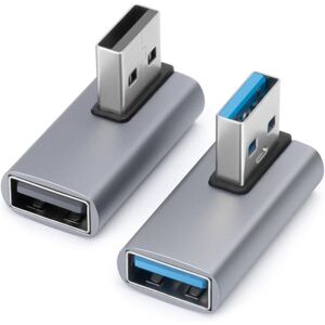 ANKON Adaptateur Usb3.0 À 90 Degrés (paquet De 2), Extension De Convertisseur Usb A Mâle Vers Femelle À Angle Gauche Et À Angle Droit Pour Pc, Ordinateur Portable, Chargeur Usb A, Banque D'Alimentation - Publicité ANKON Adaptateur Usb3.0 À 90 Degrés (paquet De 2), Extension De Convertisseur Usb A Mâle Vers Femelle À Angle Gauche Et À Angle Droit Pour Pc, Ordinateur Portable, Chargeur Usb A, Banque D'Alimentation - Publicité