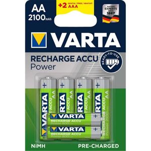 Batterie Rechargeable NiMH aa 1.2 v 2100 mAh 6-Blister - Varta - Publicité