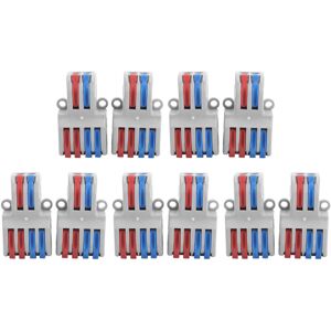 ALLAUVE Blocs De Jonction Rapides Spl-42 - Lot De 10 Connecteurs Électriques Compacts - Publicité ALLAUVE Blocs De Jonction Rapides Spl-42 - Lot De 10 Connecteurs Électriques Compacts - Publicité