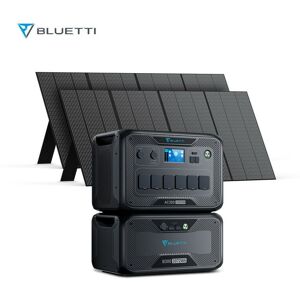 Kit de Groupe Electrogène AC300+B300 avec 2pcs 350W Panneau Solaire PV350,Générateur de puissance 12288Wh avec batterie LiFePO4 - Bluetti - Publicité