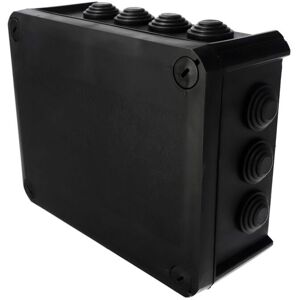 Edo Solutions - Boîte de dérivation étanche en saillie, presse-étoupes, couvercle à visser 190x150x75mm IP66 noir edo Technic - Publicité Edo Solutions - Boîte de dérivation étanche en saillie, presse-étoupes, couvercle à visser 190x150x75mm IP66 noir edo Technic - Publicité