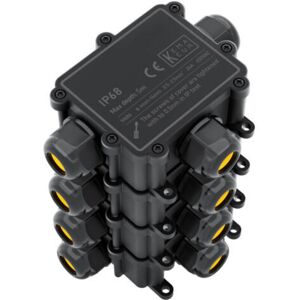 PARYOU Boîte De Dérivation Étanche Ip68 - Etanche Boîte De Jonction - Boîtier De Raccordement Électrique 3 Voies Pour Câble De 4-14mm - Connecteurs De Câbles Étanches,parfait Pour Câble Extérieur,noir(4pcs) - Publicité PARYOU Boîte De Dérivation Étanche Ip68 - Etanche Boîte De Jonction - Boîtier De Raccordement Électrique 3 Voies Pour Câble De 4-14mm - Connecteurs De Câbles Étanches,parfait Pour Câble Extérieur,noir(4pcs) - Publicité