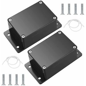 Coavas - Boîtier De Câblage,2 Pièces Boite De Derivation,boîte De Connexion De Câblage Avec Oreille Fixe,boitier Plastique Electronique Extérieur,pour Bricolage Électronique,100 X 68 X 50 Mm,noir - Publicité Coavas - Boîtier De Câblage,2 Pièces Boite De Derivation,boîte De Connexion De Câblage Avec Oreille Fixe,boitier Plastique Electronique Extérieur,pour Bricolage Électronique,100 X 68 X 50 Mm,noir - Publicité