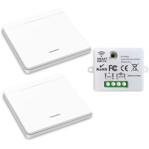 COAVAS Interrupteur D'Éclairage Sans Fil, Interrupteur De Sécurité De L'Émetteur Rf Et Contrôleur De Récepteur 10a, Installation Facile Pour Lampe Jusqu'à 1500w - Publicité COAVAS Interrupteur D'Éclairage Sans Fil, Interrupteur De Sécurité De L'Émetteur Rf Et Contrôleur De Récepteur 10a, Installation Facile Pour Lampe Jusqu'à 1500w - Publicité
