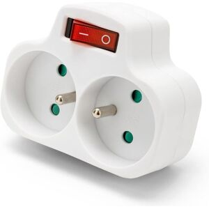 Dpzo - Multiprise Électrique, Prise Multiple - Fiche Biplite - 2 Prises - Intensité Du Courant: 2 X 16a - Avec Interrupteur - Multiprise Électrique Murale - Couleur: Blanc - Tension: 250v - Publicité Dpzo - Multiprise Électrique, Prise Multiple - Fiche Biplite - 2 Prises - Intensité Du Courant: 2 X 16a - Avec Interrupteur - Multiprise Électrique Murale - Couleur: Blanc - Tension: 250v - Publicité