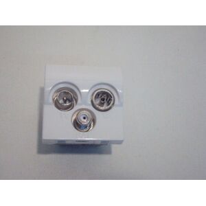Cae - Prise Murale Tv-fm-sat Blanche Au Format 45x45mm Pour Installation Dans Goulotte Ou Sur Support Adapté Axi103 - Publicité Cae - Prise Murale Tv-fm-sat Blanche Au Format 45x45mm Pour Installation Dans Goulotte Ou Sur Support Adapté Axi103 - Publicité