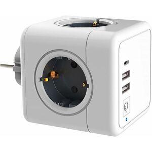 Ymyny Prise Usb Multiple, Multiprise Murale Cube 4 Prises Avec 2 Usb Secteur, Avec 1 Alimentation Type-c,7 En 1 Bloc Multiprises Usb Secteur Avec Interrupteur, Multiprise Electrique Murale Usb Chargeu - Publicité Ymyny Prise Usb Multiple, Multiprise Murale Cube 4 Prises Avec 2 Usb Secteur, Avec 1 Alimentation Type-c,7 En 1 Bloc Multiprises Usb Secteur Avec Interrupteur, Multiprise Electrique Murale Usb Chargeu - Publicité