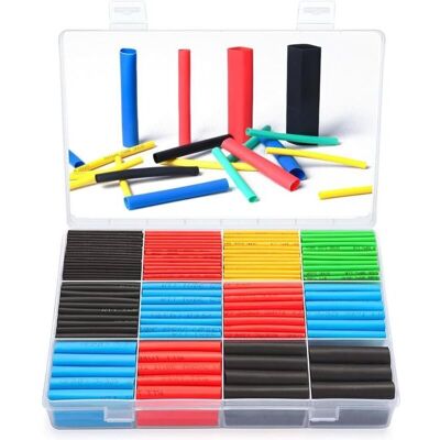 OEM Kit De 560 Gaines Thermorétractables 45mm – Isolation Électrique 2:1 – Assortiment 5 Couleurs Et 12 Tailles – Protection Mécanique - Publicité OEM Kit De 560 Gaines Thermorétractables 45mm – Isolation Électrique 2:1 – Assortiment 5 Couleurs Et 12 Tailles – Protection Mécanique - Publicité
