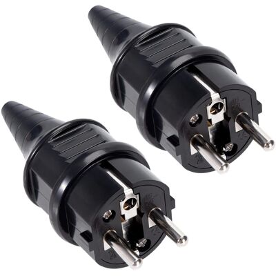 Generic 2pcs Prise Electrique Male Fiche Electrique 250v 16a Prises Males Pour Câble 6 - 16mm Protection Ip44 Adaptée À Intérieur Fiches De Rechange - Publicité Generic 2pcs Prise Electrique Male Fiche Electrique 250v 16a Prises Males Pour Câble 6 - 16mm Protection Ip44 Adaptée À Intérieur Fiches De Rechange - Publicité
