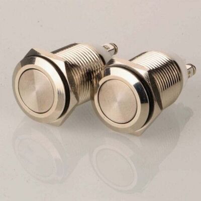 OEM 2pcs 16mm 5a/12v/24v/125v/250v Verrouillage Interrupteur À Bouton Poussoir À Vis En Acier Inoxydable Interrupteur Etanche À L'Eau(tête Plate) - Publicité OEM 2pcs 16mm 5a/12v/24v/125v/250v Verrouillage Interrupteur À Bouton Poussoir À Vis En Acier Inoxydable Interrupteur Etanche À L'Eau(tête Plate) - Publicité