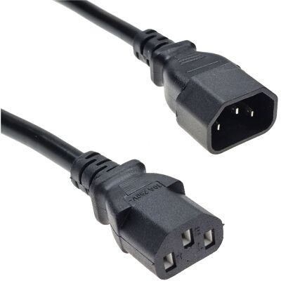 OEM Rallonge C13 - C14 Droite 0,5 M - Publicité OEM Rallonge C13 - C14 Droite 0,5 M - Publicité