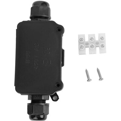 OEM Bote De Jonction Étanche Ip66 Botier De Connecteur De Cble De Distribution Anti-poussière Noir À 2 Voies-dou - Publicité OEM Bote De Jonction Étanche Ip66 Botier De Connecteur De Cble De Distribution Anti-poussière Noir À 2 Voies-dou - Publicité