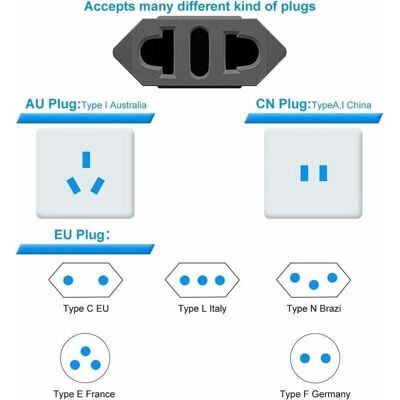 OEM 【3 Pièces】 Adaptateur De Voyage.adaptateur Prise France Vers Usa.adaptateur Prise Usa.adaptateur Usa.adaptateur Prise Canada.adaptateur Prise Universelle Americaine/chine/japon/canada/mexique - Publicité OEM 【3 Pièces】 Adaptateur De Voyage.adaptateur Prise France Vers Usa.adaptateur Prise Usa.adaptateur Usa.adaptateur Prise Canada.adaptateur Prise Universelle Americaine/chine/japon/canada/mexique - Publicité
