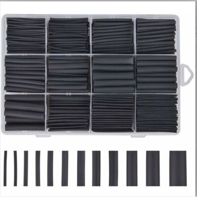 OEM Gaine Thermoretractable Noire 625pcs Gaine Thermo Retractable Gaines Thermoretractables Un Assortiment De 8 Tailles 1 – 10 Mm,gu.b/bon-dou - Publicité OEM Gaine Thermoretractable Noire 625pcs Gaine Thermo Retractable Gaines Thermoretractables Un Assortiment De 8 Tailles 1 – 10 Mm,gu.b/bon-dou - Publicité