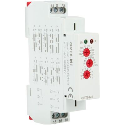 OEM Relais Temporisé Multifonctionnel Grt8-m1 À 10 Fonctions, Montage Sur Rail Din, Ac/dc 12 V240 V - Publicité OEM Relais Temporisé Multifonctionnel Grt8-m1 À 10 Fonctions, Montage Sur Rail Din, Ac/dc 12 V240 V - Publicité