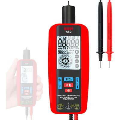 OEM Pinces Multimètre Numérique 2-en-1 Testeur Électrique 6000 Comptes Fuites Tension Courant Résistance - Publicité OEM Pinces Multimètre Numérique 2-en-1 Testeur Électrique 6000 Comptes Fuites Tension Courant Résistance - Publicité