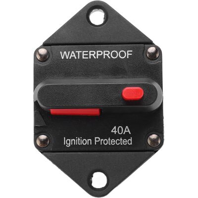 OEM Jeffergarden Disjoncteur 32 V Cc Avec Réarmement Manuel, Étanche, Pour Voiture, Bateau, Camion, Bus, Camping-car, Quad, 40 A-dou - Publicité OEM Jeffergarden Disjoncteur 32 V Cc Avec Réarmement Manuel, Étanche, Pour Voiture, Bateau, Camion, Bus, Camping-car, Quad, 40 A-dou - Publicité