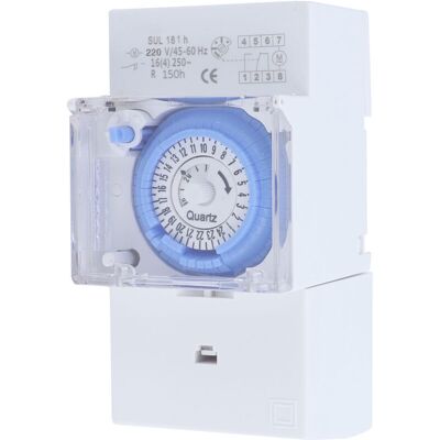 TOOLTEK Jeffergarden Minuterie Mécanique Automatique 24 Heures, Faible Consommation D'Énergie, Interrupteur Horaire Pour Chauffe-eau, Lampadaires, 220vac - Publicité TOOLTEK Jeffergarden Minuterie Mécanique Automatique 24 Heures, Faible Consommation D'Énergie, Interrupteur Horaire Pour Chauffe-eau, Lampadaires, 220vac - Publicité