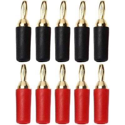 OEM Lot De 5 Paires (10 Pièces) De Fiches Bananes De 2.5mm-crezuo - Publicité OEM Lot De 5 Paires (10 Pièces) De Fiches Bananes De 2.5mm-crezuo - Publicité