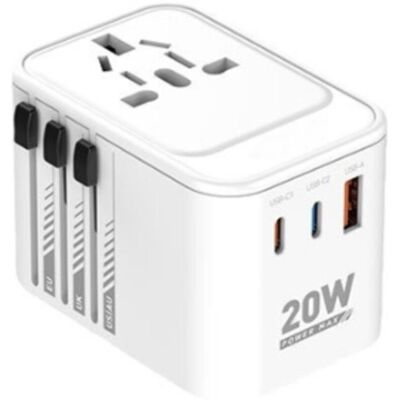 Scotch Adaptateur De Voyage Universel, Prise De Voyage Universelle Avec 2 Ports Usb-c (pd 20 W), 1 Port Usb-a Et 1 Port Ca, Adaptateur De Voyage Pour L'Italie, L'Angleterre, L'Allemagne, L'Amérique, L'Austra - Publicité Scotch Adaptateur De Voyage Universel, Prise De Voyage Universelle Avec 2 Ports Usb-c (pd 20 W), 1 Port Usb-a Et 1 Port Ca, Adaptateur De Voyage Pour L'Italie, L'Angleterre, L'Allemagne, L'Amérique, L'Austra - Publicité