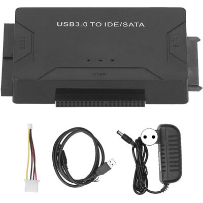 MOXIE Sjlerst Convertisseur Usb 3.0 Vers Ide Sata, Kit D'Adaptateur De Disque Dur Externe, Câble 2,5 Pouces/3,5 Pouces, Prise 100-240veu - Publicité MOXIE Sjlerst Convertisseur Usb 3.0 Vers Ide Sata, Kit D'Adaptateur De Disque Dur Externe, Câble 2,5 Pouces/3,5 Pouces, Prise 100-240veu - Publicité