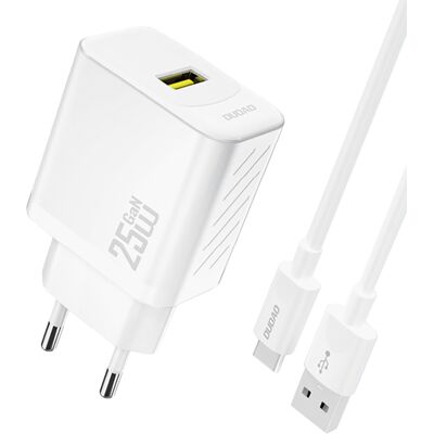 OEM Chargeur Mural Usb-a Avec Câble Gan Usb-a - Usb-c 25 W - Blanc - Publicité OEM Chargeur Mural Usb-a Avec Câble Gan Usb-a - Usb-c 25 W - Blanc - Publicité