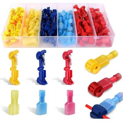 Andiamo Kit De 120 Connecteurs T-tap – 60 Bornes T-tap Et 60 Connecteurs Mâles – Section De Fil 0.5-4 Mm² – Courant Max 15a - 40pcs - Publicité Andiamo Kit De 120 Connecteurs T-tap – 60 Bornes T-tap Et 60 Connecteurs Mâles – Section De Fil 0.5-4 Mm² – Courant Max 15a - 40pcs - Publicité