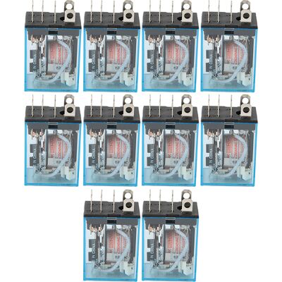 LBVIE 10 Relais De Puissance Électromagnétiques Dpdt Ly2n-j 5a 8 Broches (220 V Ca) - Publicité LBVIE 10 Relais De Puissance Électromagnétiques Dpdt Ly2n-j 5a 8 Broches (220 V Ca) - Publicité