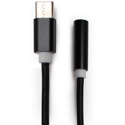 Metronic Adaptateur Usb-c Mâle/ Jack 3,5 Mm Fem. 0,13 M - Noir - Publicité Metronic Adaptateur Usb-c Mâle/ Jack 3,5 Mm Fem. 0,13 M - Noir - Publicité