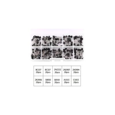 OEM Kit D'Assortiment De Transistors De Puissance Bc337、bc327、2n2222、2n2907、2n3904、2n3906 10 Valeurs 200 Pièces - Publicité OEM Kit D'Assortiment De Transistors De Puissance Bc337、bc327、2n2222、2n2907、2n3904、2n3906 10 Valeurs 200 Pièces - Publicité