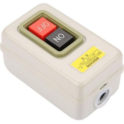 OEM 25a Commutateur Triphasé Commutateur Triphasé Plastique, Fer Autobloquant 3p Marche Arrêt Interrupteur À Bouton-poussoir Ac 380v 3.7kw Bs230b - Publicité OEM 25a Commutateur Triphasé Commutateur Triphasé Plastique, Fer Autobloquant 3p Marche Arrêt Interrupteur À Bouton-poussoir Ac 380v 3.7kw Bs230b - Publicité