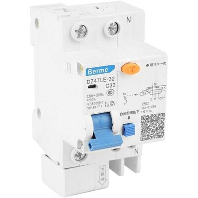 OEM Disjoncteur Différentiel Stable Dz47le-32 32a 1p + N C32 30ma 230v, Protection Contre Surcharge, Fuite Et Court-circuit Multiple-crezuo - Publicité OEM Disjoncteur Différentiel Stable Dz47le-32 32a 1p + N C32 30ma 230v, Protection Contre Surcharge, Fuite Et Court-circuit Multiple-crezuo - Publicité