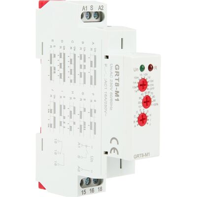 WEYTOLL Relais Temporisé Multifonctionnel Grt8‑m1 Avec 10 Fonctions Montage Sur Rail Din Ac 230 V - Publicité WEYTOLL Relais Temporisé Multifonctionnel Grt8‑m1 Avec 10 Fonctions Montage Sur Rail Din Ac 230 V - Publicité