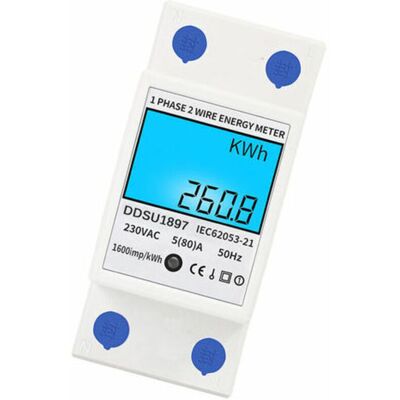 OEM Numerique Electrique Compteur D'Energie Monophase Sur Rail Din Compteurs D'Electricite Une Deuxieme Phase De Fil Multifonction Compteur Electrique - Blanc, Avec Retroeclairage - Publicité OEM Numerique Electrique Compteur D'Energie Monophase Sur Rail Din Compteurs D'Electricite Une Deuxieme Phase De Fil Multifonction Compteur Electrique - Blanc, Avec Retroeclairage - Publicité
