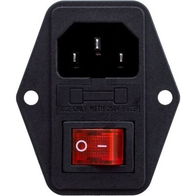 OEM Prise Alimentation Mâle Interrupteur Module Admission 3 Broches 10a 250v C14 Iec320 - Publicité OEM Prise Alimentation Mâle Interrupteur Module Admission 3 Broches 10a 250v C14 Iec320 - Publicité